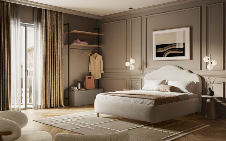 accogliente camera matrimoniale in bed and breakfast 1