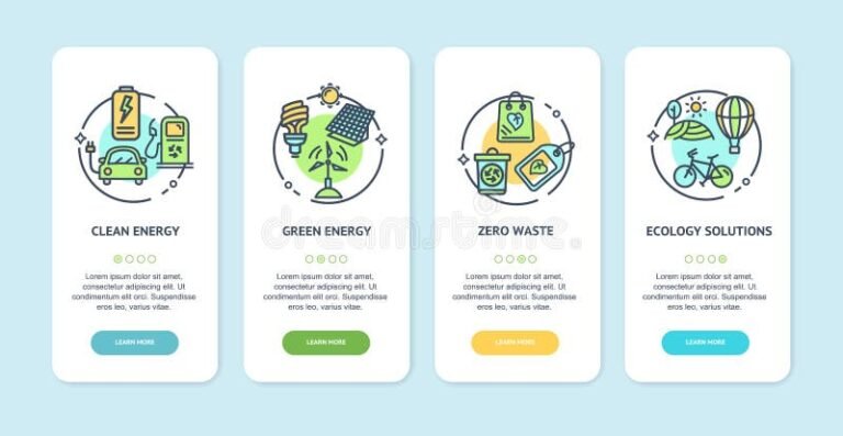 app smartphone con simbolo energia verde