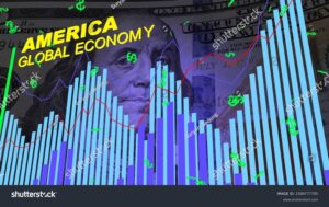 banconote e grafici economici sovrapposti