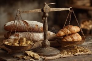 Cos'è l'Insolvenza del Debitore e Quali Sono le Conseguenze 41 bilancia che pende con monete e documenti finanziari