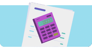 calcolatrice e ricevuta con simbolo iva evidente