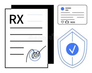 carta digitale con simboli di sicurezza e identita