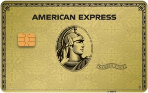 carta oro american express brillante su sfondo elegante