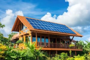 Cos’è la Surroga Mutui Green e Come Può Aiutarti a Risparmiare 10 casa ecologica con pannelli solari e natura