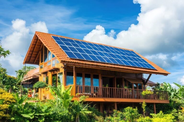 Cos’è la Surroga Mutui Green e Come Può Aiutarti a Risparmiare 2 casa ecologica con pannelli solari e natura