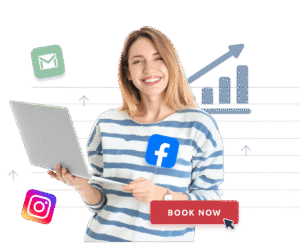 cliente felice che usa app per prenotare