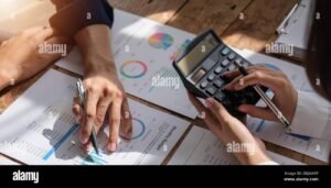 collegamento di calcoli finanziari con calcolatrice