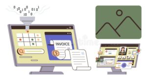 gestione digitale delle fatture con computer