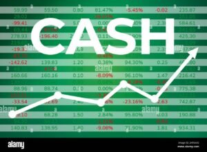 Come Si Calcola il Cash Flow Partendo dal Bilancio Aziendale 28 grafico finanziario con frecce e denaro contante