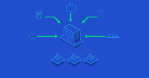illustrazione confronto tra piccoli dati e big data
