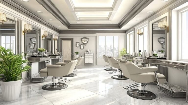 interno moderno di centro estetico elegante