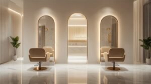 interno moderno di un centro estetico elegante