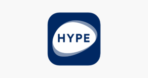 logo hype spa su smartphone con sfondo biella