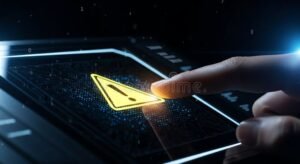 mano che firma codice digitale su schermo