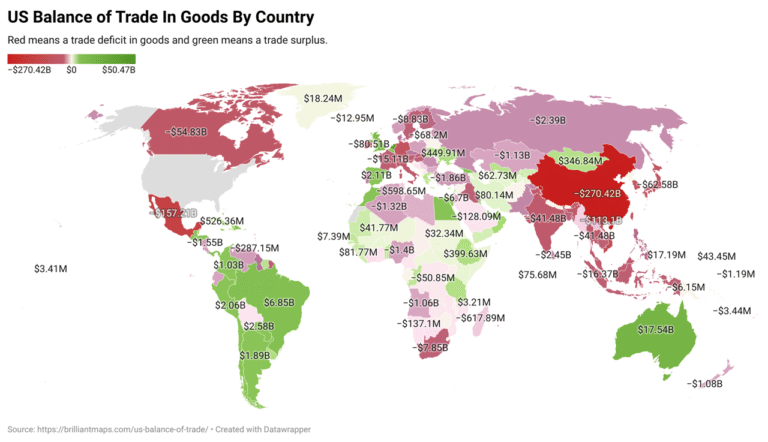 scambio merci tra paesi europei mappa