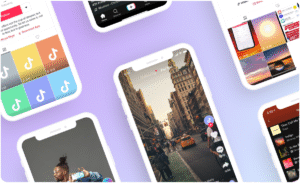 schermo smartphone con video tiktok in crescita