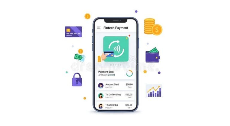 smartphone con icone di app di pagamento digitale