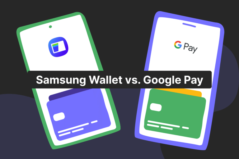 smartphone con icone google pay e samsung pay