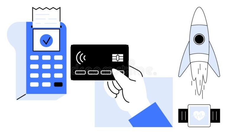 smartwatch moderni con icona pagamento digitale